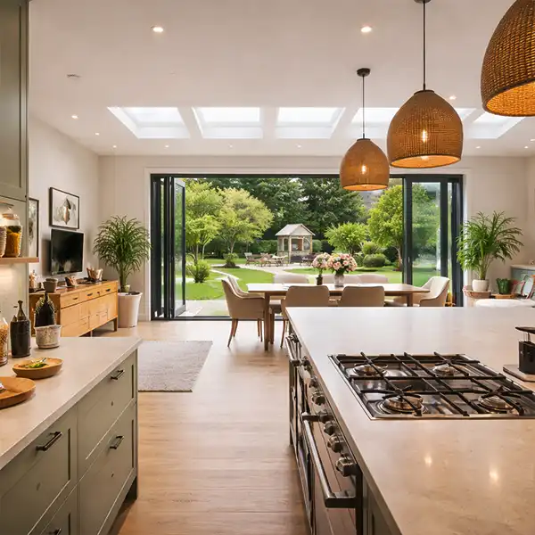 Structural opening and steel installation for wrap-around extension East Molesey KT8